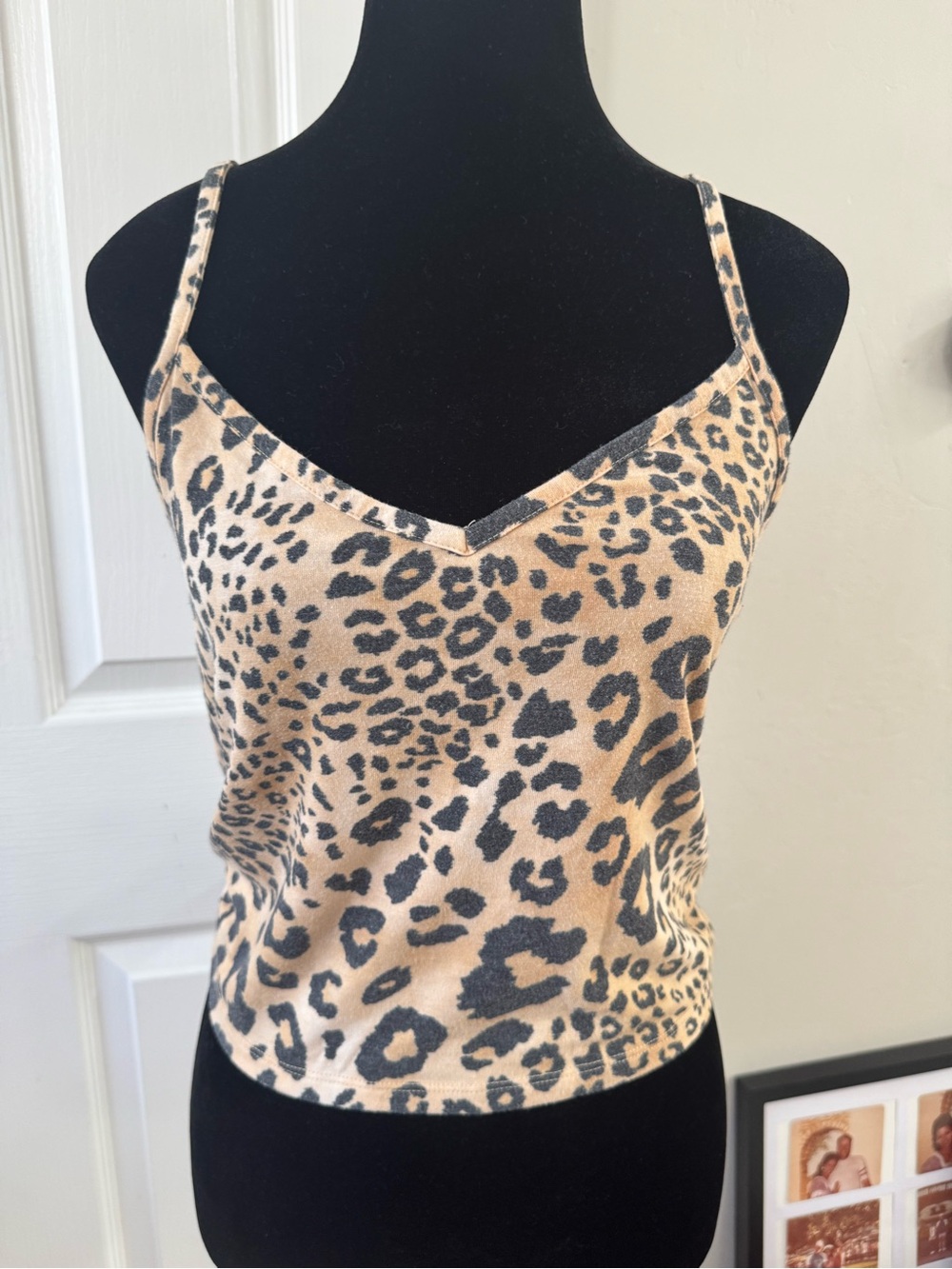 Forever 21 Leopard Print Cami in Beige and Black